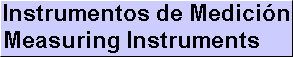 Catálogo de Medición - Measuring Catalog